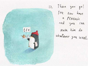 12. There you go! You now have a penguin and you can make him do ...