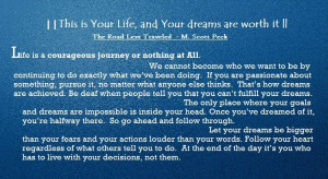 ... you who has to live with your decisions, not them. - M. Scott Peck