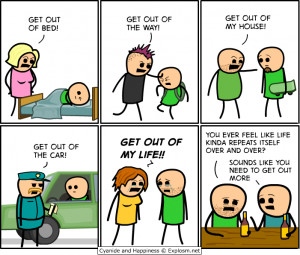 Get Out Of My Way In Depressing Cyanide and Happiness Comic Through ...