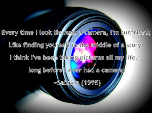 ... Photographic Ideology (Sabrina Fairchild Quote from the 1995 movie