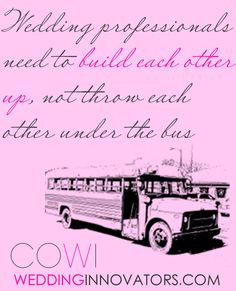 ... need to build each other up, not throw each other under the bus