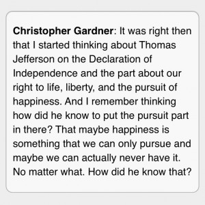 The Pursuit of Happyness