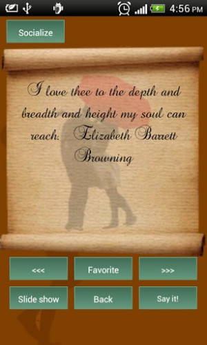 ... - Captura de pantalla de Best Romantic Quotes App para Android