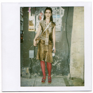 selection of polaroids capturing the flamboyant and fashionable ...