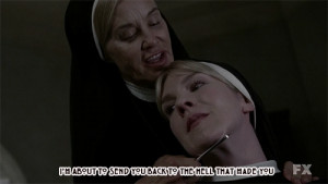 Sister Jude versus The Devil! This was definitely my favorite scene ...