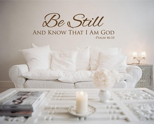 Be Still and Know - Digital Vector Graphic