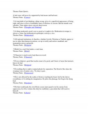Thomas Paine Quotes