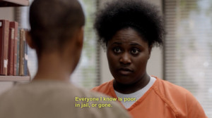 Danielle Brooks as Taystee (R) and Samira Wiley as Poussey in the ...