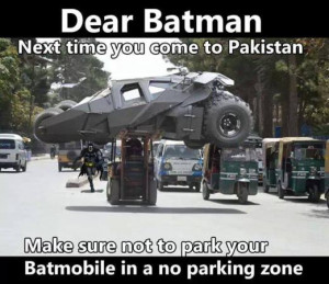 Batman...No Parking Zone