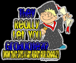 Graphics / Graduation / Funny Graduation Quote Glitter Graphic