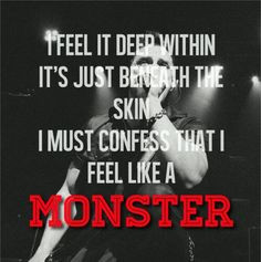... lyrics skillet band monster skillet monster rock song lyric quotes