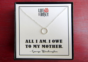 Mother of the Bride Gift - Mother of the Groom Gift - Necklace Quote ...