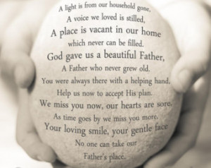 Father Remembrance Gift, Sympathy G ift, In Loving Memory Quote ...