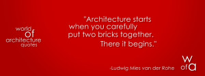 Picture of Ludwig Mies van der Rohe quote: 