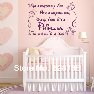 ... girl removable art vinyl nursery decor baby girl ,princess wall