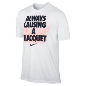 Nike Tennis Graphic T-Shirt - White/Grey