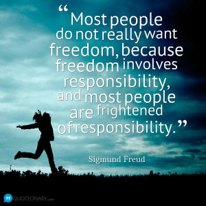 Sigmund Freud #quote about freedom
