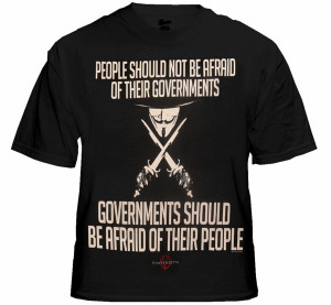 For Vendetta Government Mens T-Shirt
