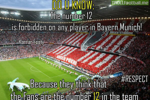 Bayern Munich player cannot have number 12 because ...