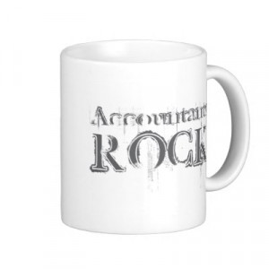 Accounting t-shirts, mugs, stickers, and more. They're also great
