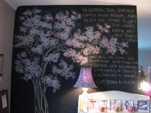 ... blossom tree and a quote about spring and planting. this was one of my