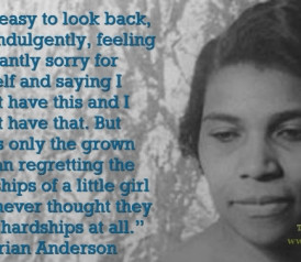 Quote of the Day: Marian Anderson on Childhood