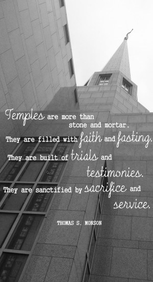 ... took of the preston temple with a great quote from thomas s monson