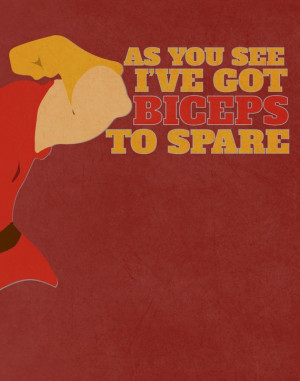 beauty and the beast.. gaston funny biceps quote