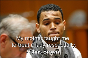Chris brown, famous, quotes, sayings, mother, about women