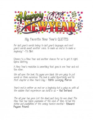 collection of my favorite New Year's quotes.