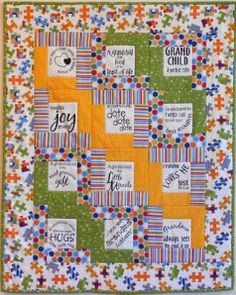 ... sayings, and the quilt is so easy you'll have it finished in no time