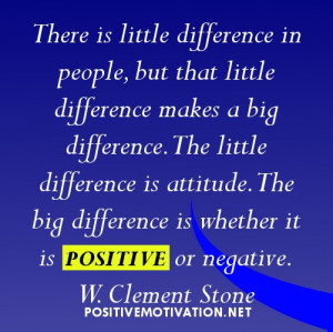 motivational quote of the day about positive attitude