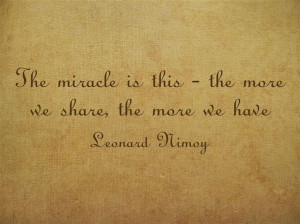 Leonard Nimoy quote