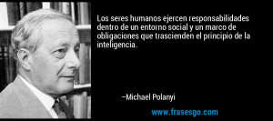 que trascienden el principio de la inteligencia Michael Polanyi