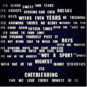 minute of it. Art Quotes, Cheer Quotes, Cheer Shirts, Cheerleading ...