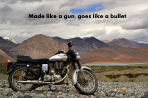 Royal Enfield What are the best quotes one liners for riders