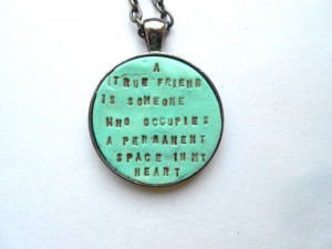 Bridesmaids Necklace Friendship Quote by indigotwinweddings