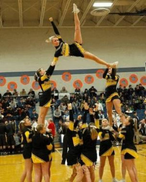 Cheerleading Quotes for Flyers | Cheerleading Stunt Photo Panther ...