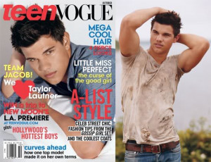Taylor Lautner Covers Teen Vogue October 2009 Issue. September 1, 2009 ...