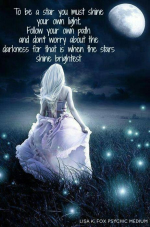 Stars shine brightly in darkness for us. This is Pagan magic if you ...