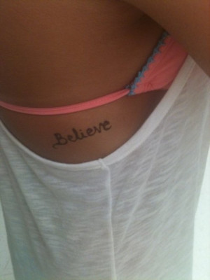 See more Believe ink tattoos on under shoulder