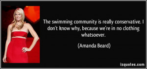 community is really conservative. I don't know why, because we're ...