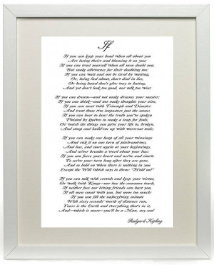 Rudyard Kipling's Poem If Print