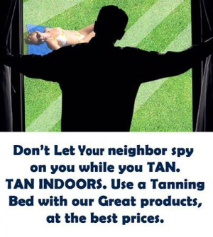 Benefits to tanning in doors at Suddenly Bronze no neighbors spying on ...