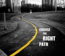 black and white, future, life, path, quotes, right