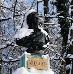 Mozart's statue in Salzburg More