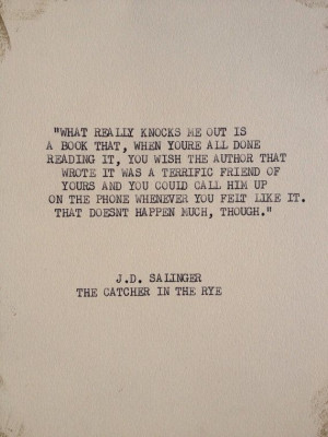 Typewriter Quotes Salinger typewriter quote