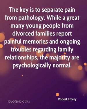 is to separate pain from pathology. While a great many young people ...