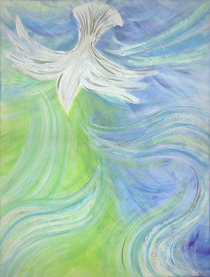 Holy Spirit Outpouring Painting