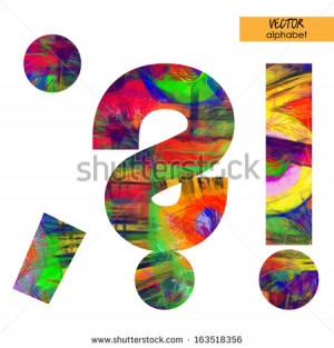 art sketched stylization alphabet in vector, rainbow font, drawn with ...